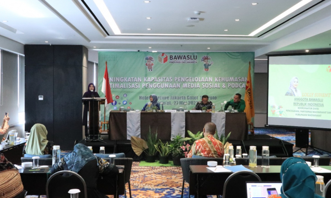 Bawaslu DKI Jakarta Menggelar Peningkatan Kapasitas Kehumasan Dalam Menghadapi Pemilu/Pemilihan 2024