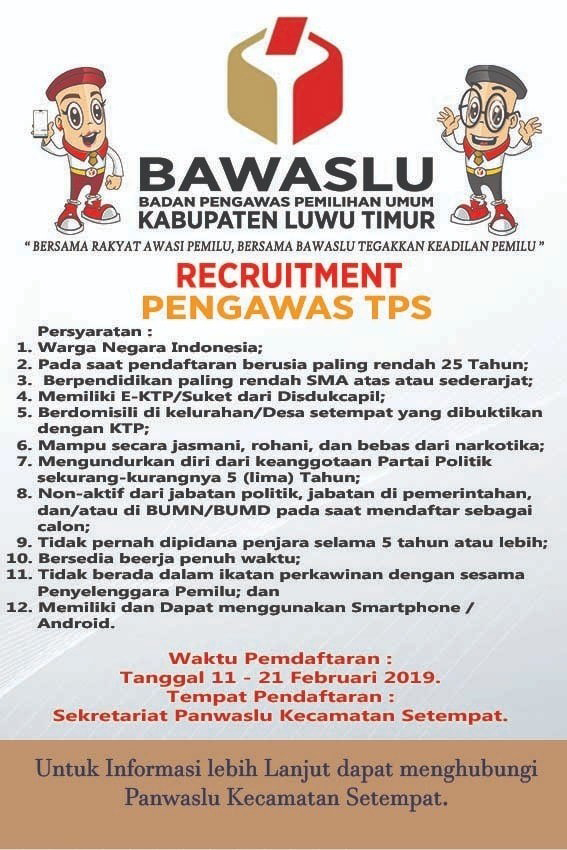 Rekrutmen Pegawai TPS