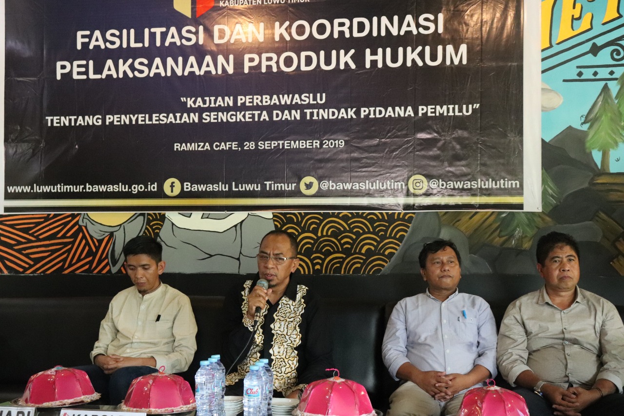 Pemberian Santunan Bawaslu Kepada Panitia Pengawas Pemilihan Umum, Di Rangkaikan Kegiatan Bawaslu Kabupaten Luwu Timur.