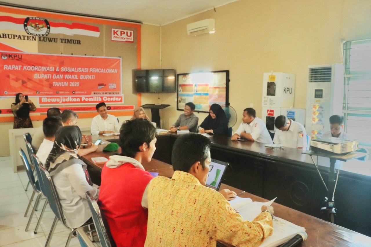 RAPAT KOORDINASI DAN SOSIALISASI PENCALONAN BUPATI DAN WAKIL BUPATI TAHUN 2020