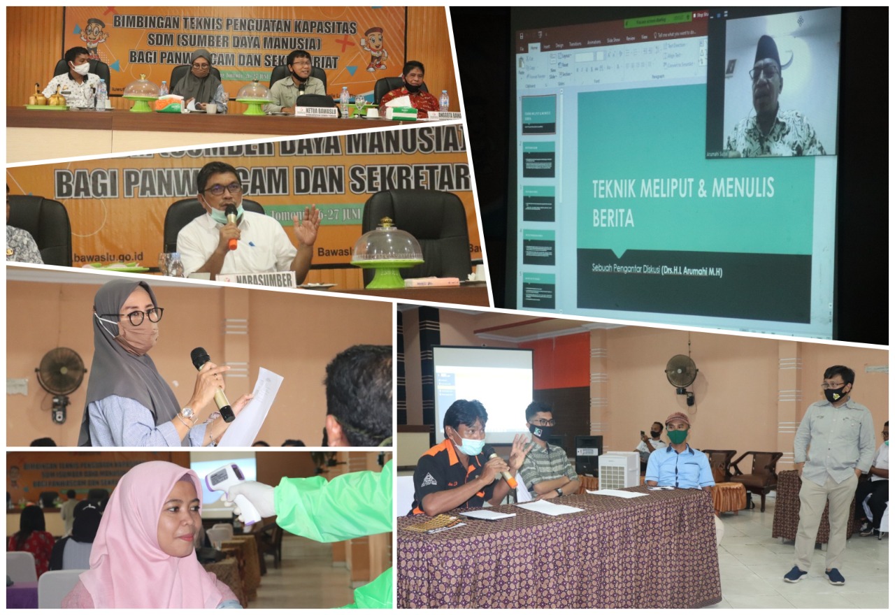 Maksimalkan Fungsi Kehumasan, Bawaslu Luwu Timur Gelar Bimtek Penulisan Berita Bagi Panwaslu Kecamatan