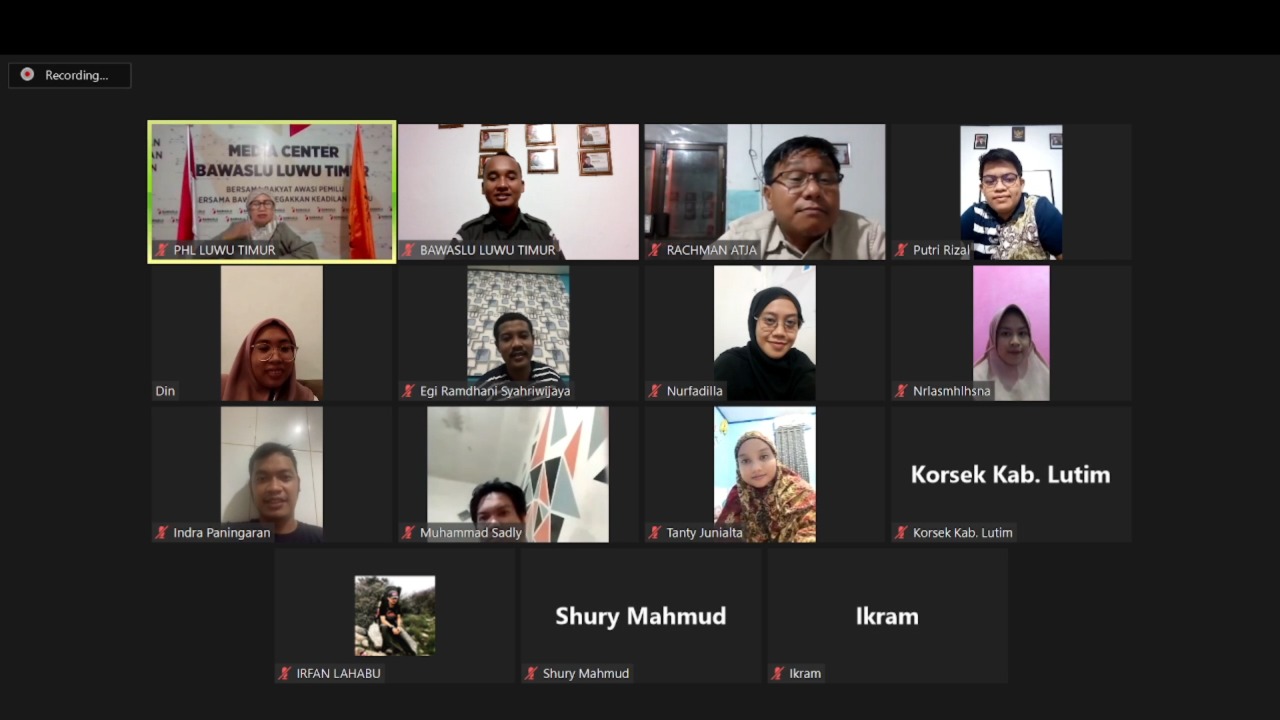 Bawaslu Luwu Timur akan Perkuat Pengawasan Partisipatif Menghadapi Pemilu 2024