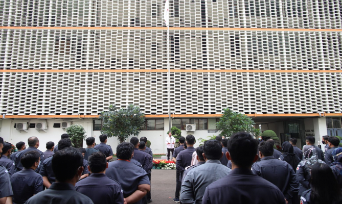 Pimpin Apel Pagi, Totok Minta Jajaran Bawaslu Refleksikan Bulan Pancasila