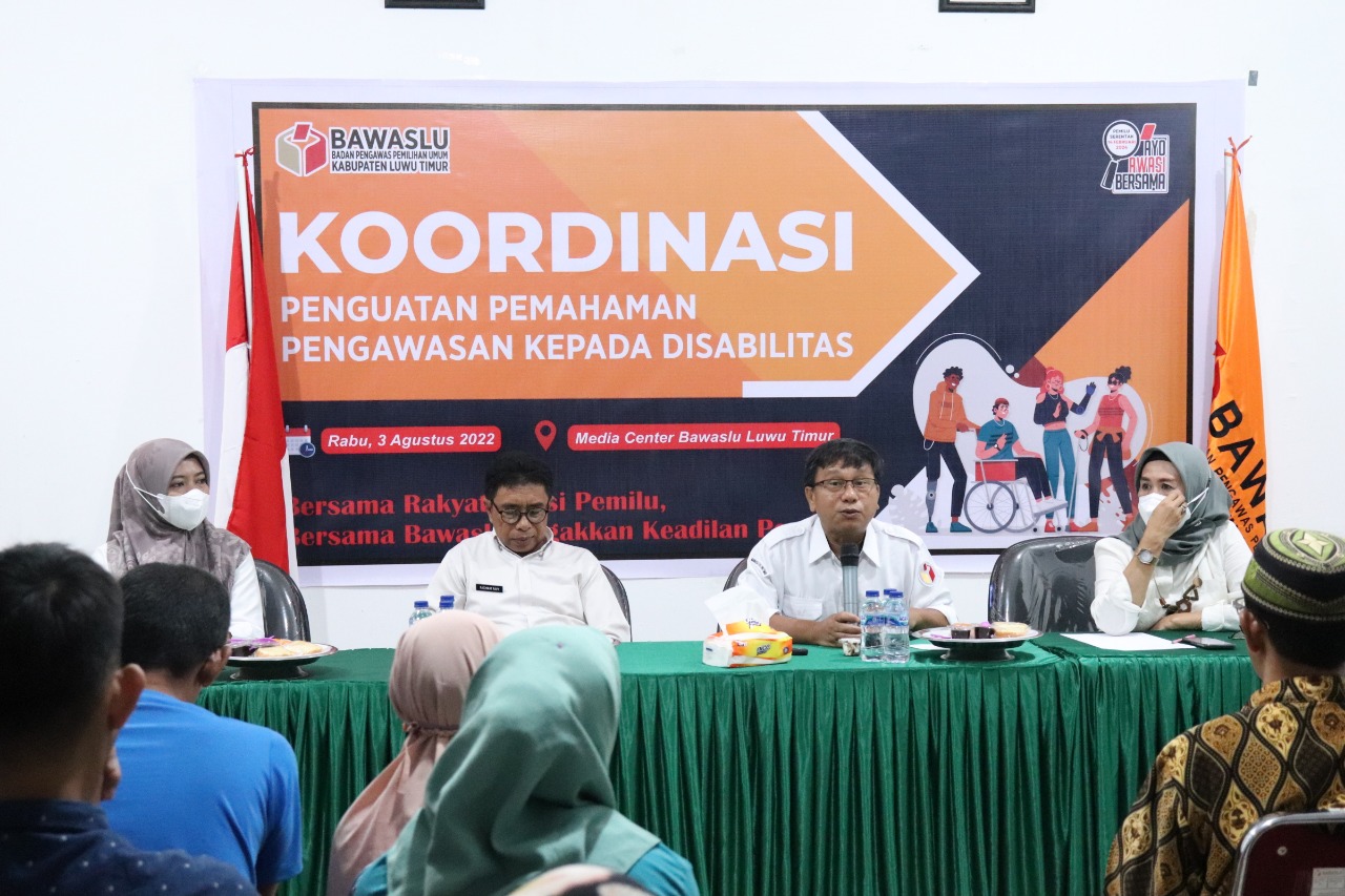 Bawaslu Luwu Timur Rangkul Penyandang Disabilitas dalam Penyelenggaraan Pemilu 2024