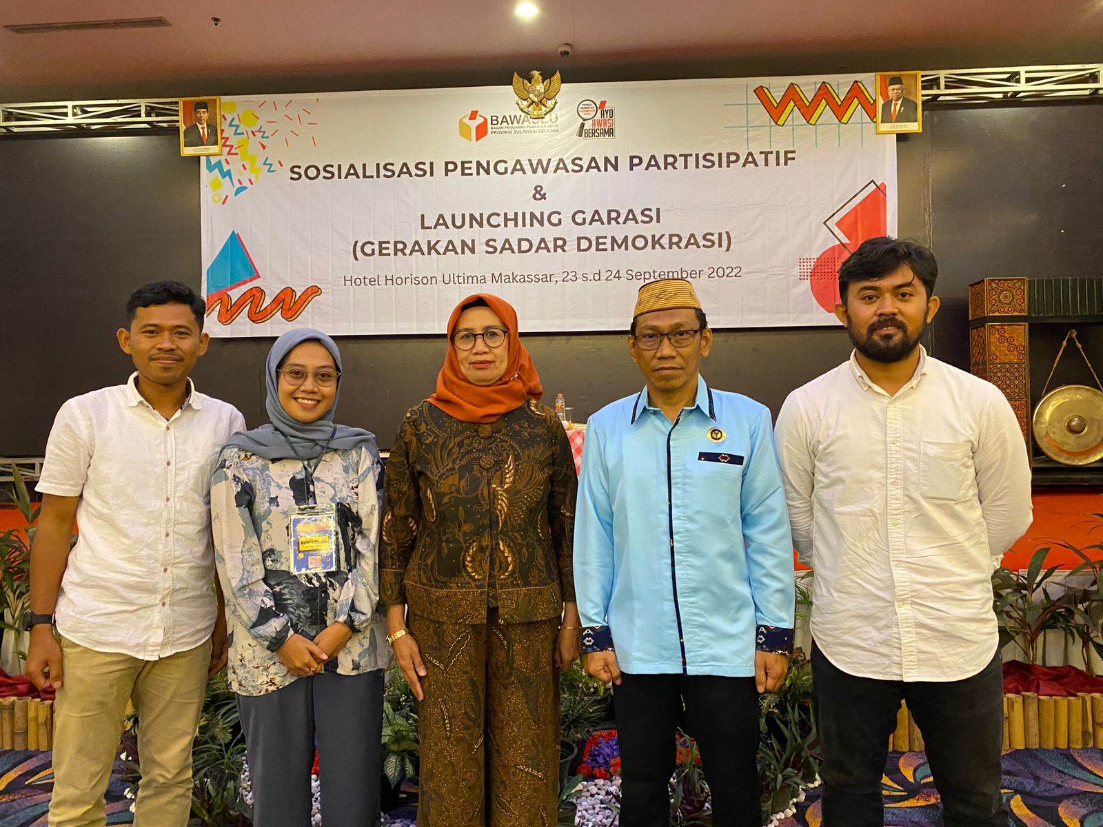 Bawaslu Luwu Timur Utus Alumni SKPP Ikuti Sosialisasi Pengawasan Partisipatif dan Launching ‘Garasi’ di Makassar