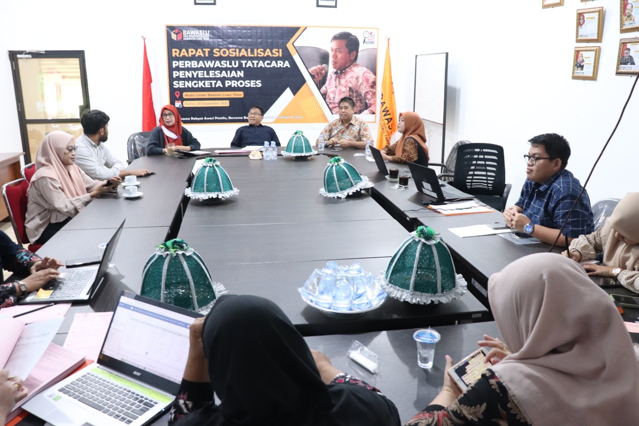 Bawaslu Luwu Timur Minta Jajarannya Teliti dan Menguasai Mekanisme Penyelesaian Sengketa Proses Pemilu