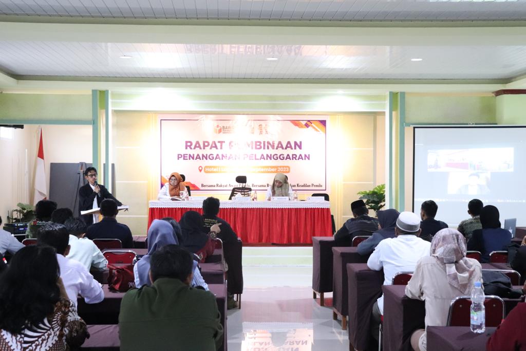 Optimalkan Penanganan Pelanggaran Pemilu, Bawaslu Luwu Timur Lakukan Pembinaan Kepada Panwaslu Kecamatan