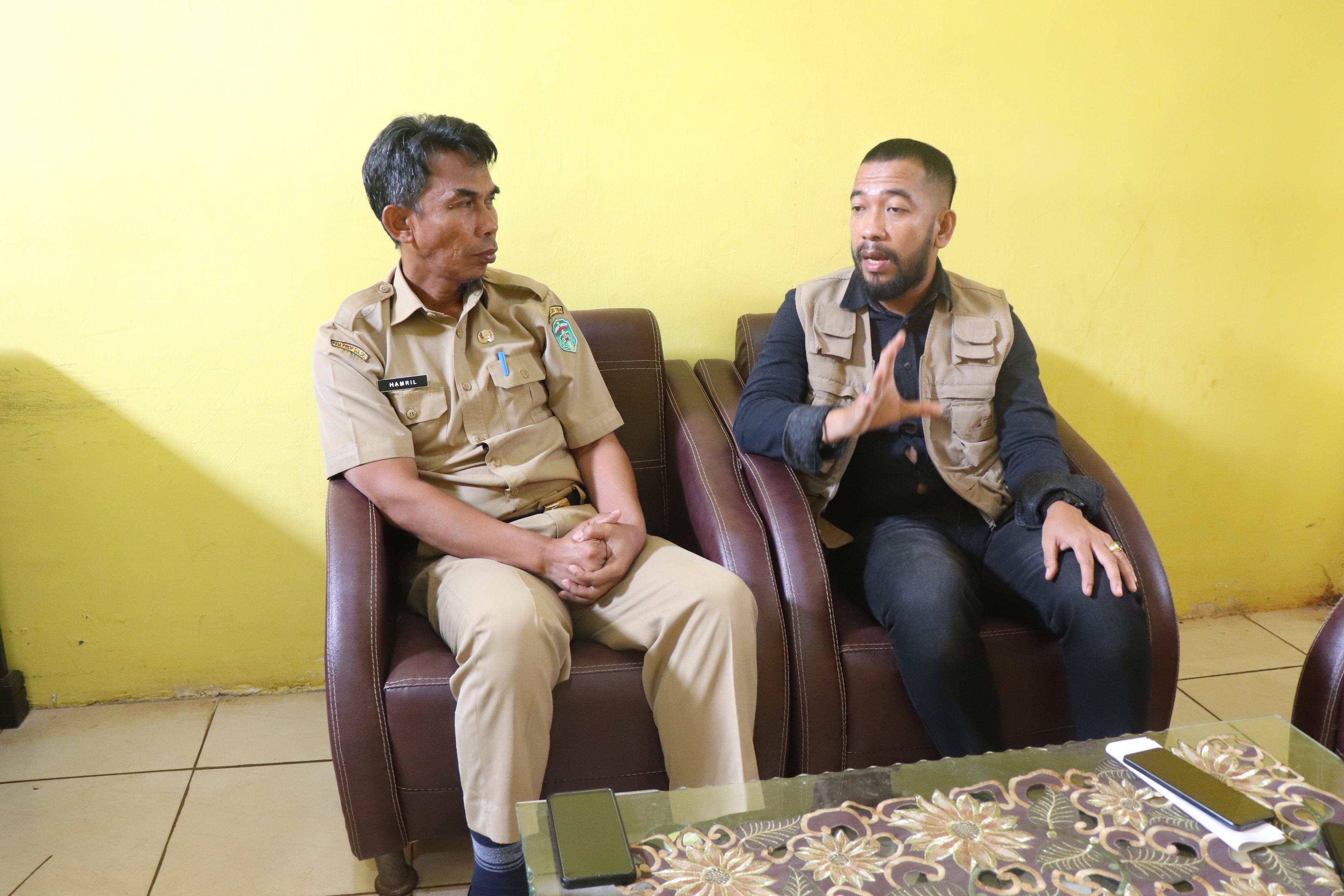 Koordinator Divisi Hukum, Pencegahan, Partisipasi Masyarakat dan Humas saat melakukan koordinasi dengan Dinas Sosial Pemberdayaan Perempuan dan Perlindungan Anak (Dinsos P3A) terkait data pemilih penyandang disabilitas, Selasa (19/8/2025)