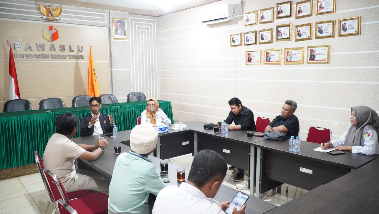 Audiensi Pengurus Pokja Persatuan Wartawan Indonesia (PWI) Kabupaten Luwu Timur, Rabu (22/4).