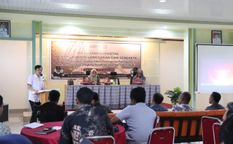 Anggota Bawaslu Sulsel Abdul Malik saat menyampaikan sambutan dan membuka kegiatan penguatan penanganan pelanggaran dan sengketa di Luwu Timur, Selasa, 20/8/2024