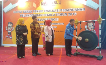 Rapat Kerja Evaluasi Penanganan Pelanggaran Pemilu Tahun 2019 Gelombang Kedua