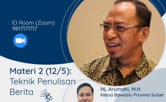 Workshop Daring II, Arumahi Bekali Humas Teknik Penulisan Berita