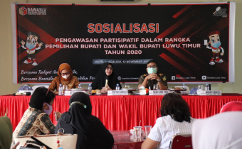 Bawaslu Luwu Timur Gencar Sosialisasikan Bahaya Politik Uang (Money Politik)