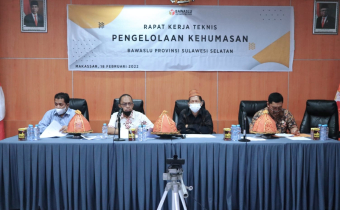 Rencana Kerja dan Inventarisir Masalah Pengelolaan Kehumasan Bawaslu Kabupaten/Kota Menjadi Fokus Pembahasan dalam Rakernis