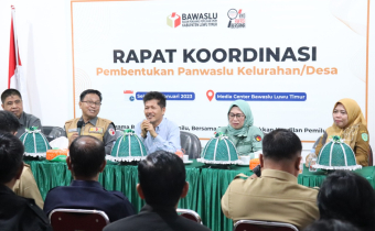 Bawaslu Luwu Timur Bersama Panwascam Samakan Persepsi Perekrutan Panwaslu Kelurahan/Desa