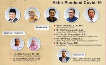 PENDAFTAR WEBINAR PILKADA DAN KETIDAKPASTIAN AKHIR PANDEMI COVID-19 CAPAI 635 ORANG