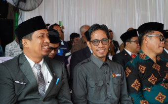 Ketua Bawaslu Luwu Timur Pawennari turut menghadiri upacara peringatan Hari Bhayangkara ke-79 yang digelar di Kantor Polres Baru, Jalan Soekarno Hatta, Desa Puncak Indah, Kecamatan Malili, Selasa (1/7/2025)