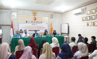 Kegiatan Pendidikan Pengawas Partisipatif (P2P) Bawaslu Tahun 2026 yang dilaksanakan di Kantor Bawaslu Luwu Timur, Senin (18/5/2026).