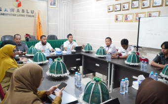 Rapat Koordinasi Pengawasan Pemutakhiran Data Pemilih Berkelanjutan (PDPB) bersama sejumlah instansi terkait pada Senin (29/6/2026)