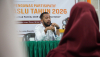 Koordinator Divisi Hukum, Pencegahan, Partisipasi Masyarakat dan Humas Bawaslu Kabupaten Luwu Timur Sulkifli saat memberikan materi dalam kegiatan Pendidikan Pengawas Partisipatif (P2P) yang digelar di Kantor Bawaslu Luwu Timur, Senin (18/5/2026).